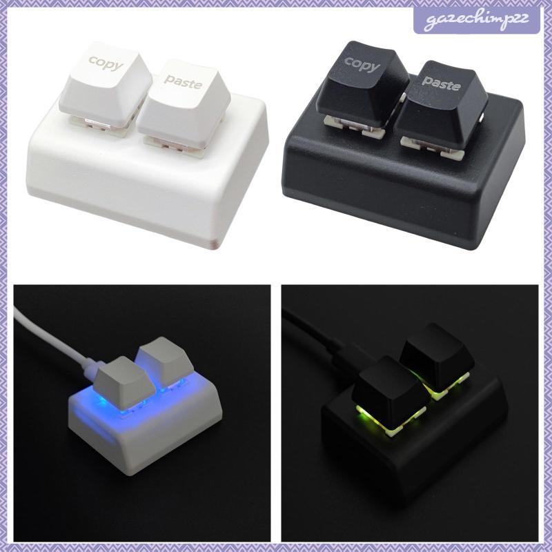 Bộ Bàn Phím Copy and Paste 2 Nút USB Mini 2 Phím Cho Vẽ