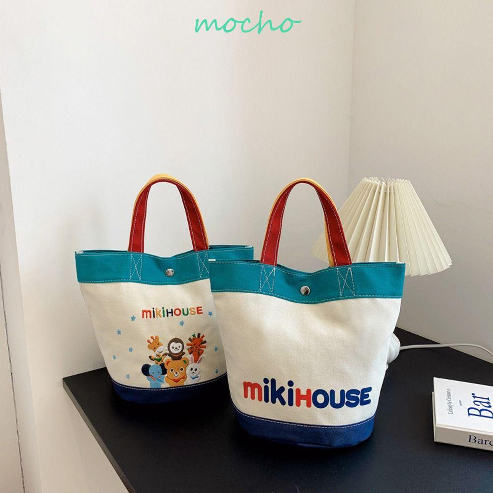 Mocho Túi Tote Xách Tay In Hình Động Vật Hoạt Hình Phong Cách Nhật Bản Đơn Giản Sức Chứa Lớn Đựng Đồ Rửa Mặt Đi Du Lịch Kimihouse