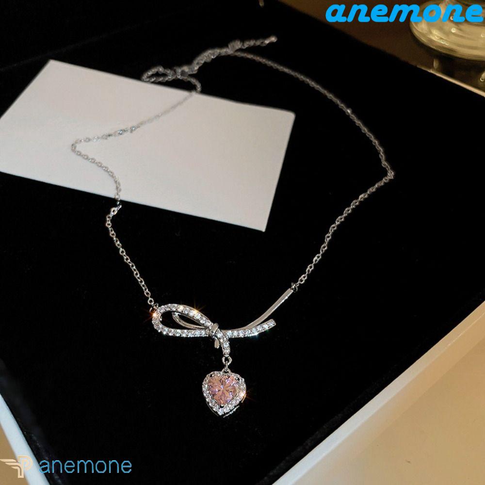 Dây Chuyền Bạc Mặt Hình Trái Tim Cá Tính Phong Cách Hàn Quốc|Trang Sức Bằng Hợp Kim Chất Lượng