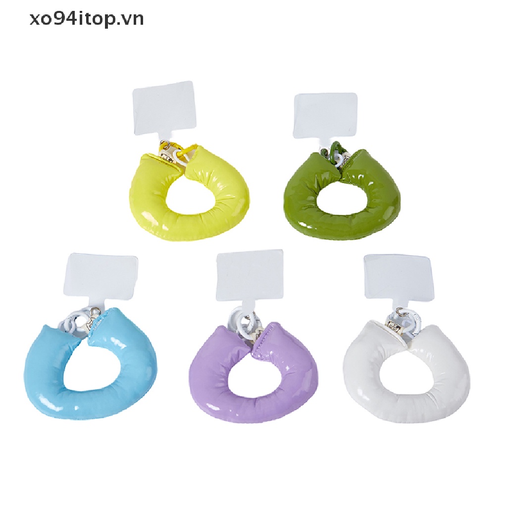 Xoitop Vòng Đeo Tay Da Bóng Dạng Phồng Hình Quả Chuối Màu Kẹo Ngọt Phong Cách Hàn Quốc Chống Thất Lạc Trang Sức Cho Nữ VN