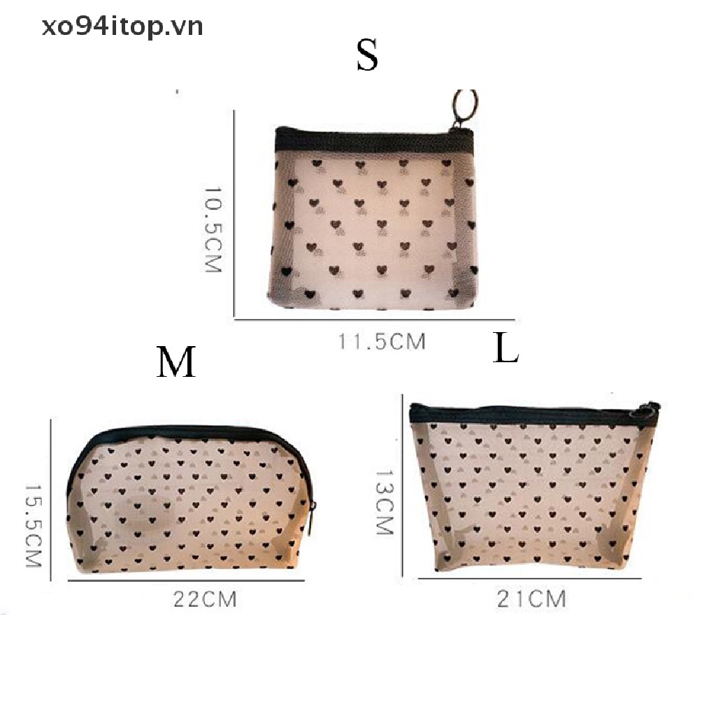 Túi Đựng Mỹ Phẩm Du Lịch Có Khóa Kéo Tiện Lợi