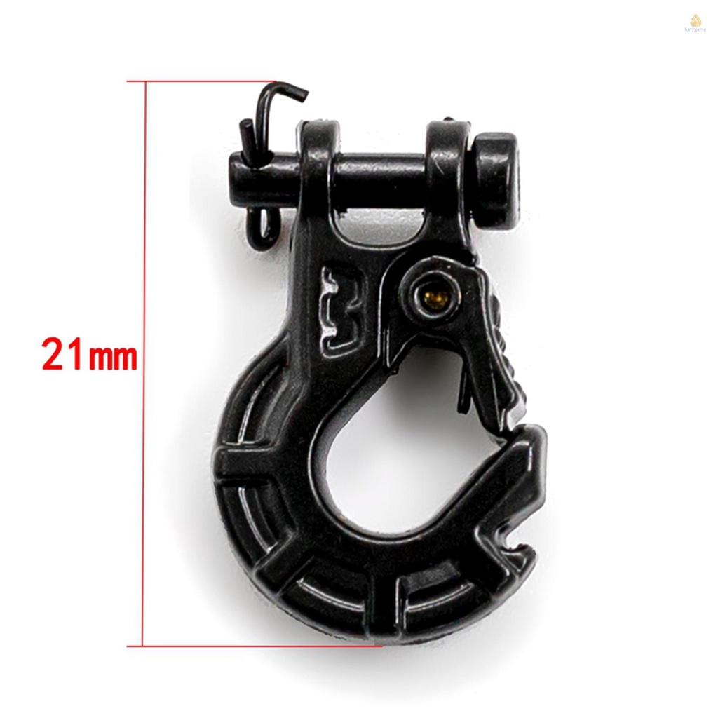 Bộ 2 Móc Kéo Thay Thế Bằng Kim Loại Bền Cho Mô Hình Xe Hơi 1 / 10 TRAX4 Axial SCX10 90046 90047 RR10