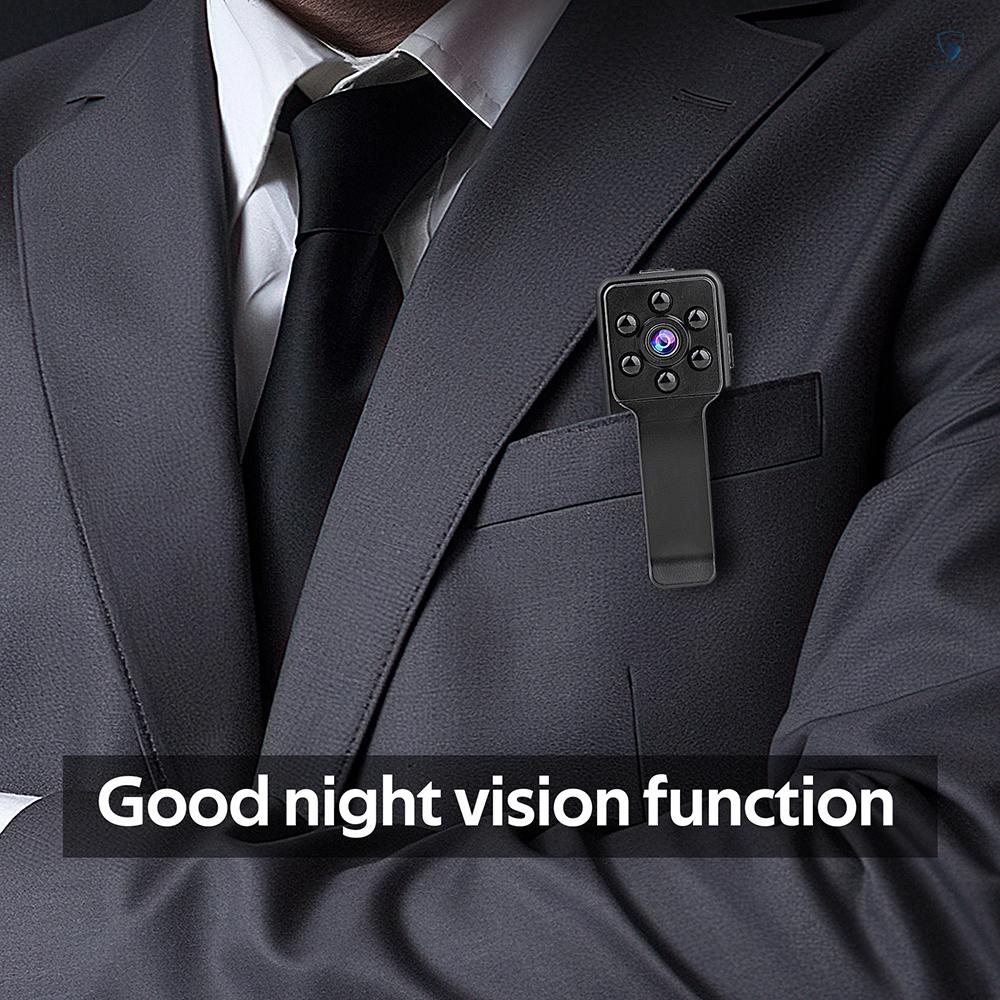 Camera Ghi Hình Thể Thao Mini 1080P Tầm Nhìn Ban Đêm Có Kẹp Gắn Pin Lithium Dùng Ngoài Trời