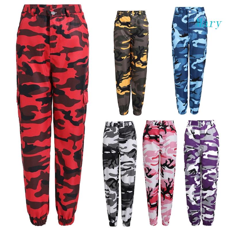 Quần Jogger Họa Tiết Rằn Ri Phối Túi Phong Cách Hip Hop Cá Tính Cho Nữ