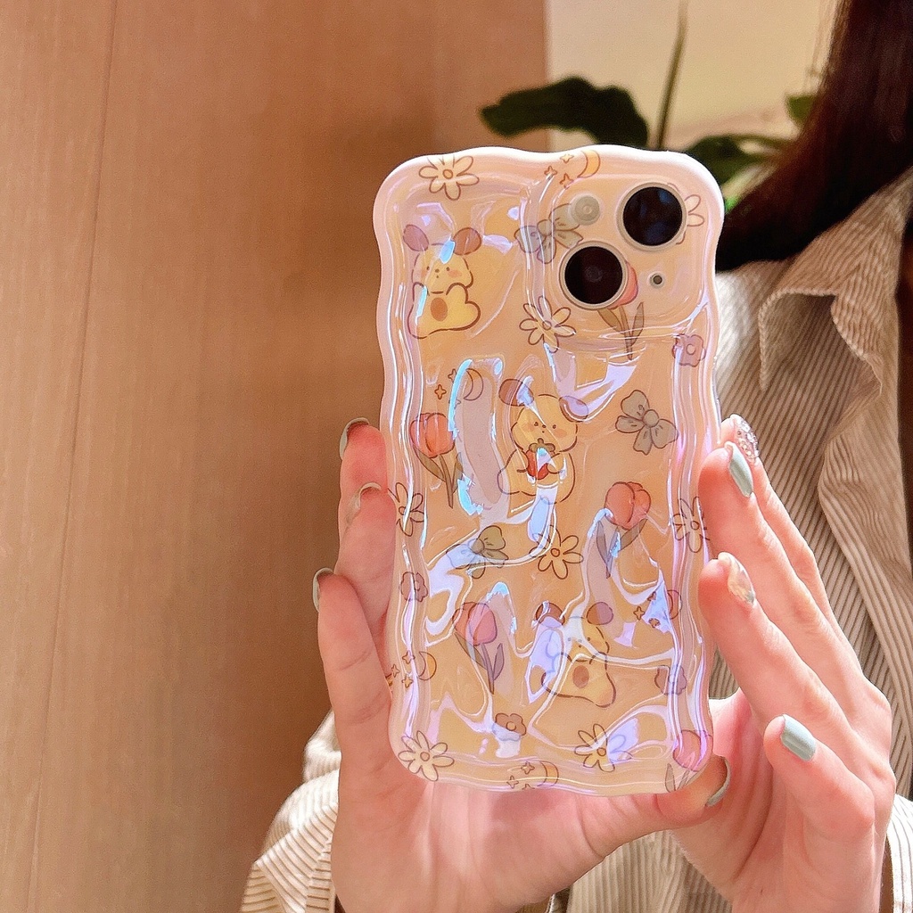 Ốp Điện Thoại TPU Chống Sốc Họa Tiết Hoa Tulip / Dâu Tây / Chó Cho IPhone 14 13 12 11 Pro Max