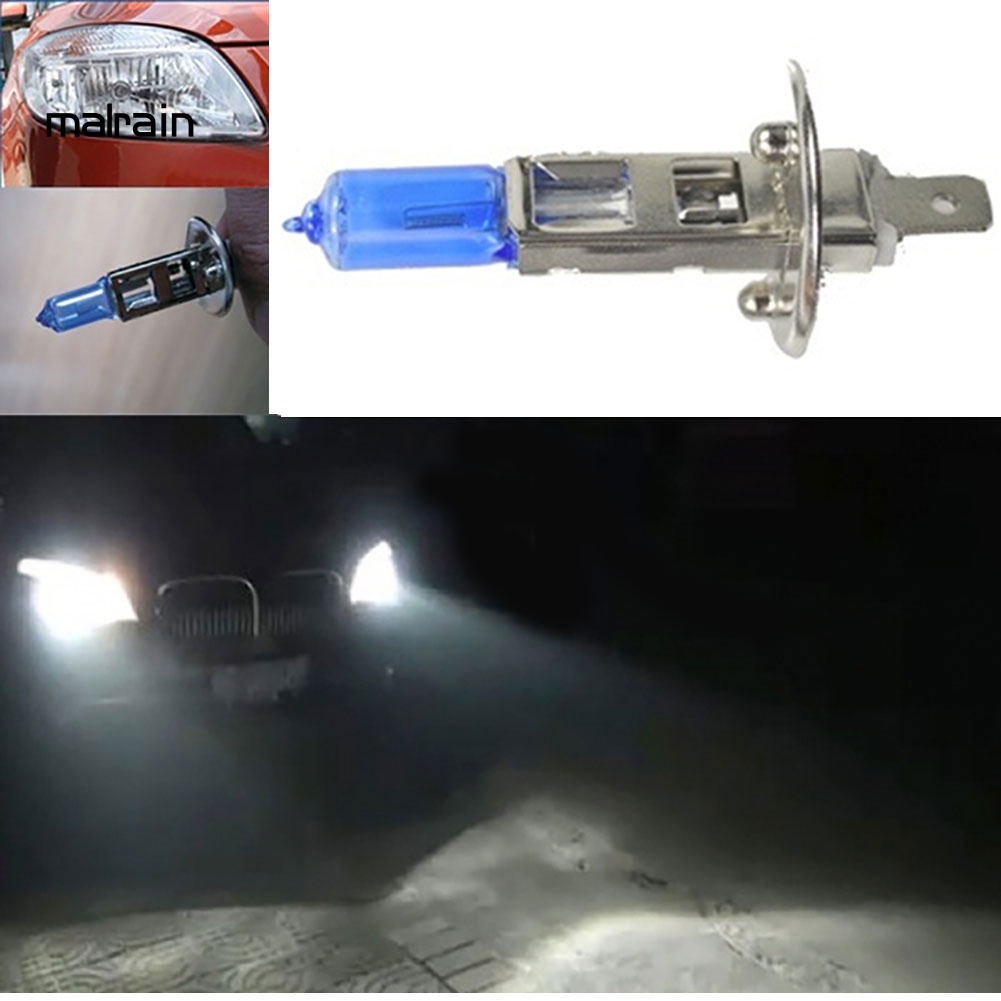 1 Bóng Đèn Pha Xenon H1 / 6000K 12V 100W Ánh Sáng Trắng Cho Xe Hơi