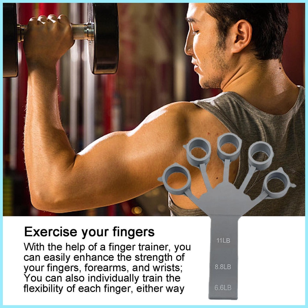 Dụng Cụ Tách Ngón Tay Bằng Silicone Chịu Lực 6 Cấp Độ Không Dễ Biến Dạng Tái Sử Dụng