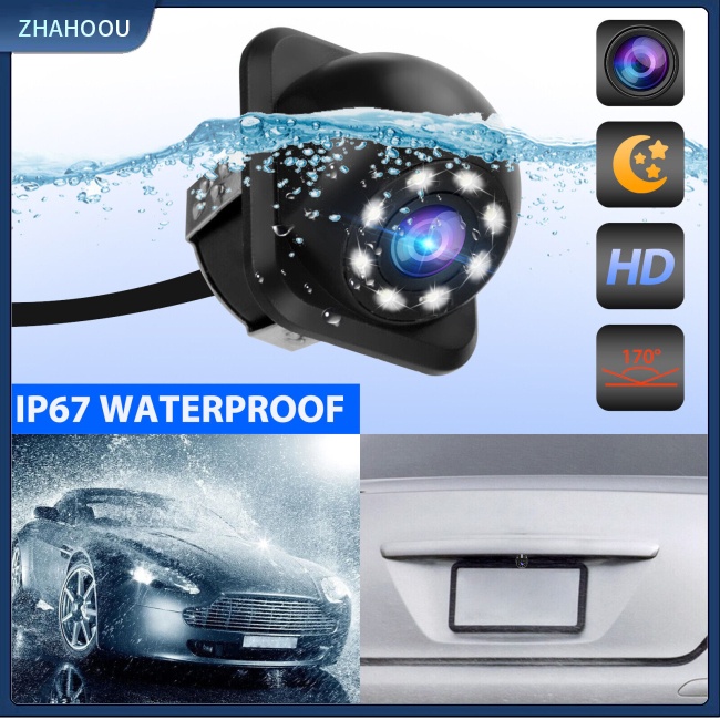 ☃Phụ Kiện Trang Trí Nhà Cửa Kiểu Dáng Dễ Thương Xinh Xắn☃ Bộ Camera Hậu Cho Xe Hơi Quay 170 Độ Hd Cmos Ip67 Chống Thấm Nước