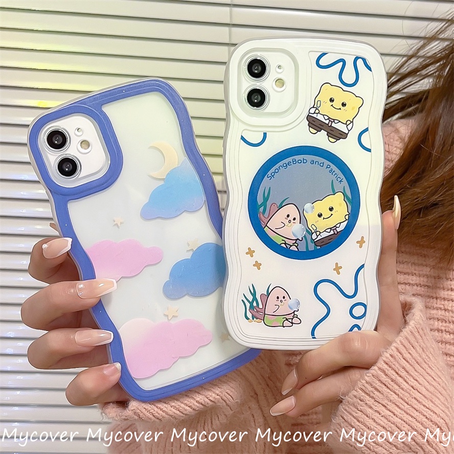 Ốp Điện Thoại Silicon Mềm Hình Đám Mây Hoạt Họa Cho iPhone 14 13 12 11 Pro Max X XR Xs Max 6 7 8 Plus