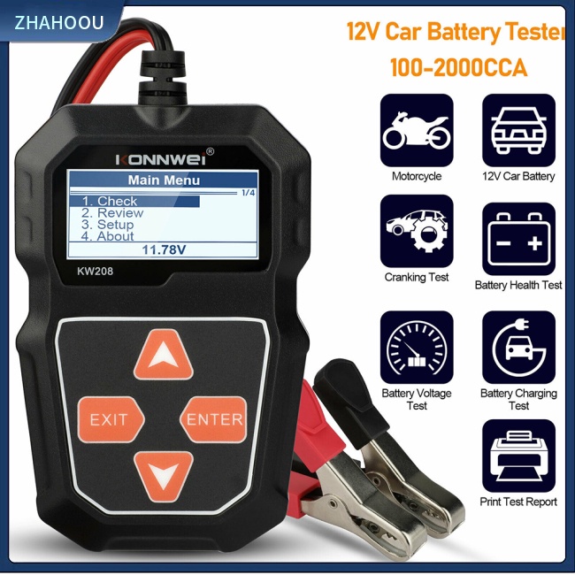 ☃Phụ Kiện Trang Trí Nhà Cửa Kiểu Dáng Dễ Thương Xinh Xắn☃ Máy Phân Tích Tải Điện Tự Động Kw208 Ancel Bst200 Pb100bt5 Cho Xe Hơi