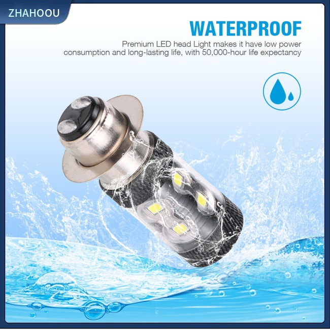 ☃Phụ Kiện Trang Trí Nhà Cửa Kiểu Dáng Dễ Thương Xinh Xắn☃ 1 Cặp Bóng Đèn Pha Led H6 / p15d 10smd 50w H6m 1000lm 6000k Dc12v-24v 360 Độ Chuyên Dụng Cho Xe Hơi / Xe Máy