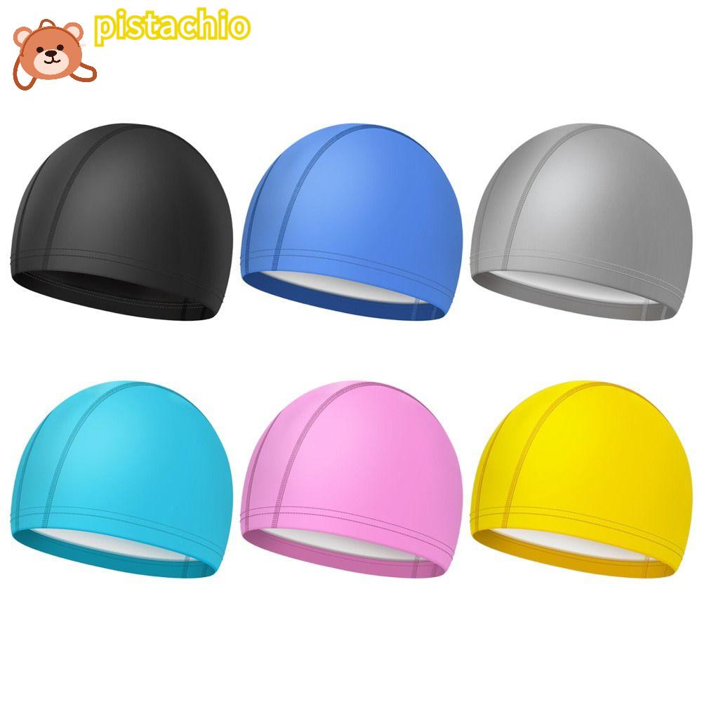 Mũ Bơi PISTA Màu Trơn Chống Thấm Nước Bảo Vệ Tai Cho Người Lớn