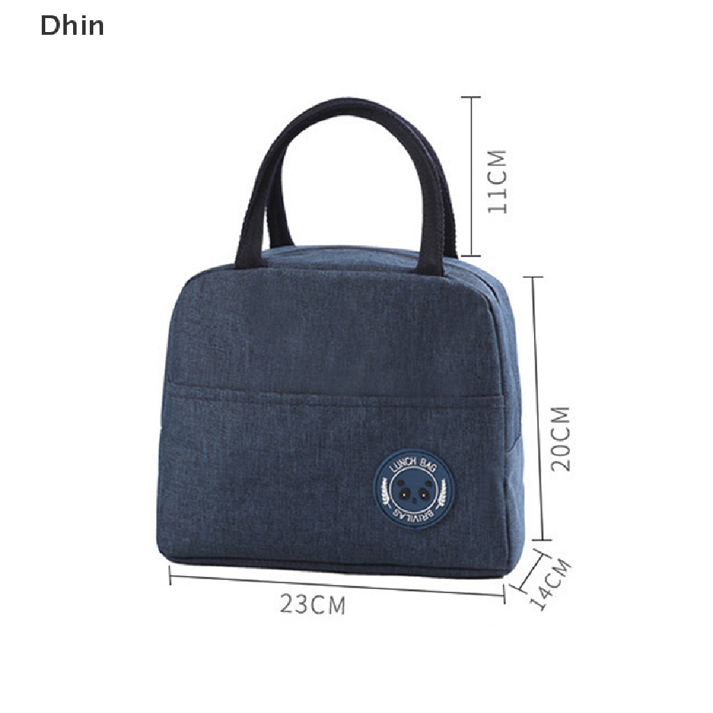 Túi Đựng Hộp Cơm Trưa Giữ Nhiệt Bằng Vải Canvas Tiện Dụng