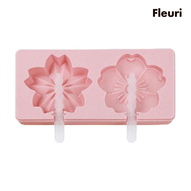 [Fleurir] Khuôn Làm Kem Que Tháo Rời Được Hình Hoạt Hình Dễ Thương