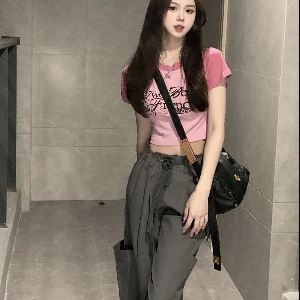 Áo Thun Tay Ngắn Mùa Hè Cao Cấp Hở Vai Phong Cách Retro Mỹ Hàng Mới Dành Cho Bạn Nữ