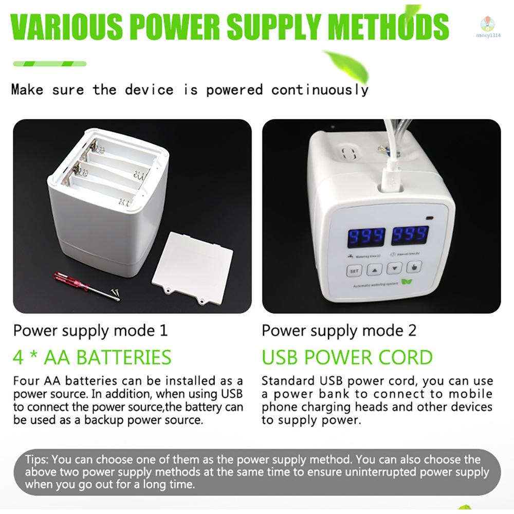 Thiết Bị Tưới Nước Tự Động Thông Minh Cho 10 Chậu Hoa