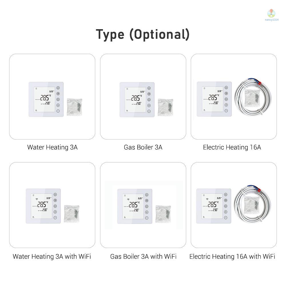 Nhiệt Kế Điện Tử 3A Màn Hình LCD Kỹ Thuật Số Điều Khiển Nhiệt Độ Thông Minh Chống Đóng Băng Tiết Kiệm Năng Lượng Cho Nhà Ở / Văn
