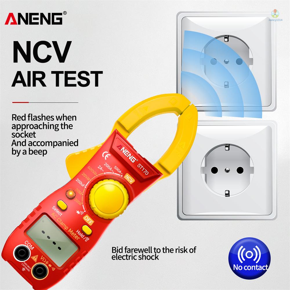 Đồng Hồ Kẹp Vạn Năng Thông Minh ANENG ST170 Đếm 1999 Có Màn Hình LCD