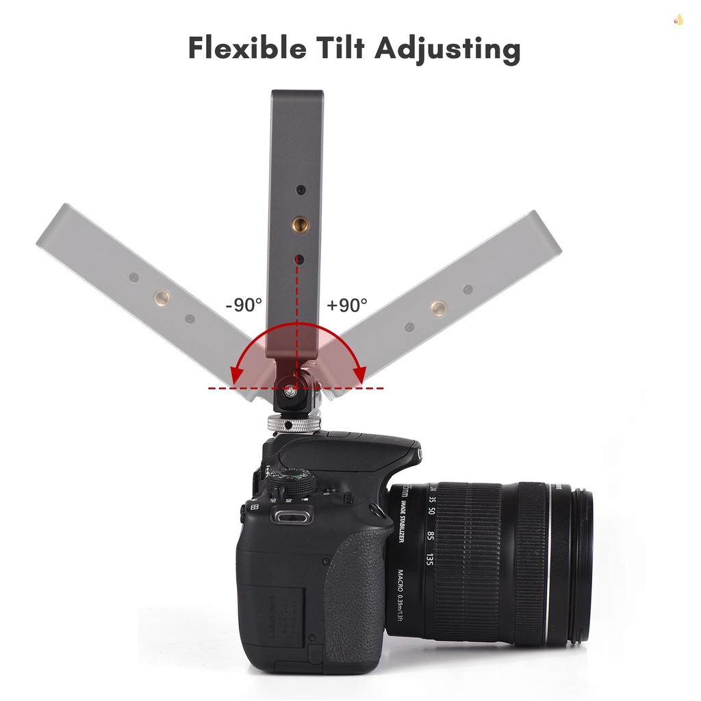 Giá Đỡ Màn Hình Máy Ảnh 5 Inch &amp; 7 Inch Bằng Hợp Kim Nhôm 1 / 4 Inch Có Thể Điều Chỉnh