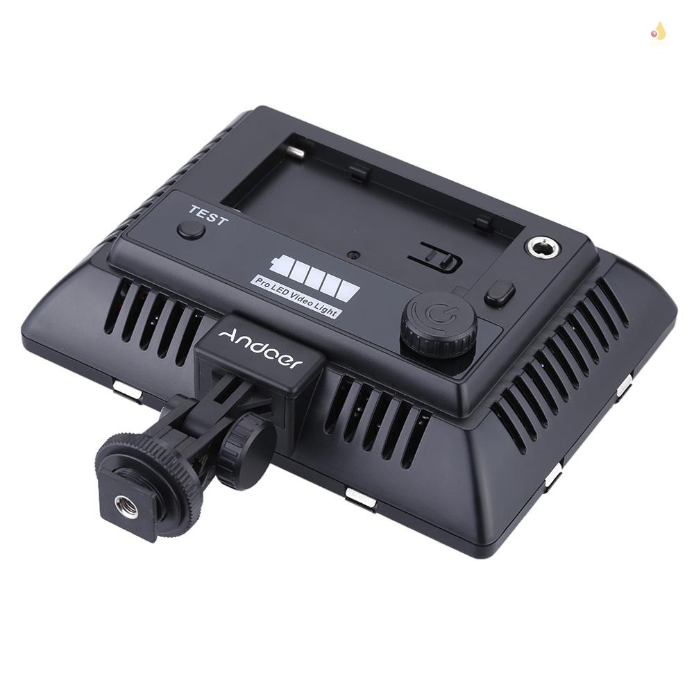 Bảng Đèn Led 6000K 160 Bóng Andoer W160 Chuyên Dụng Cho Máy Ảnh DSLR