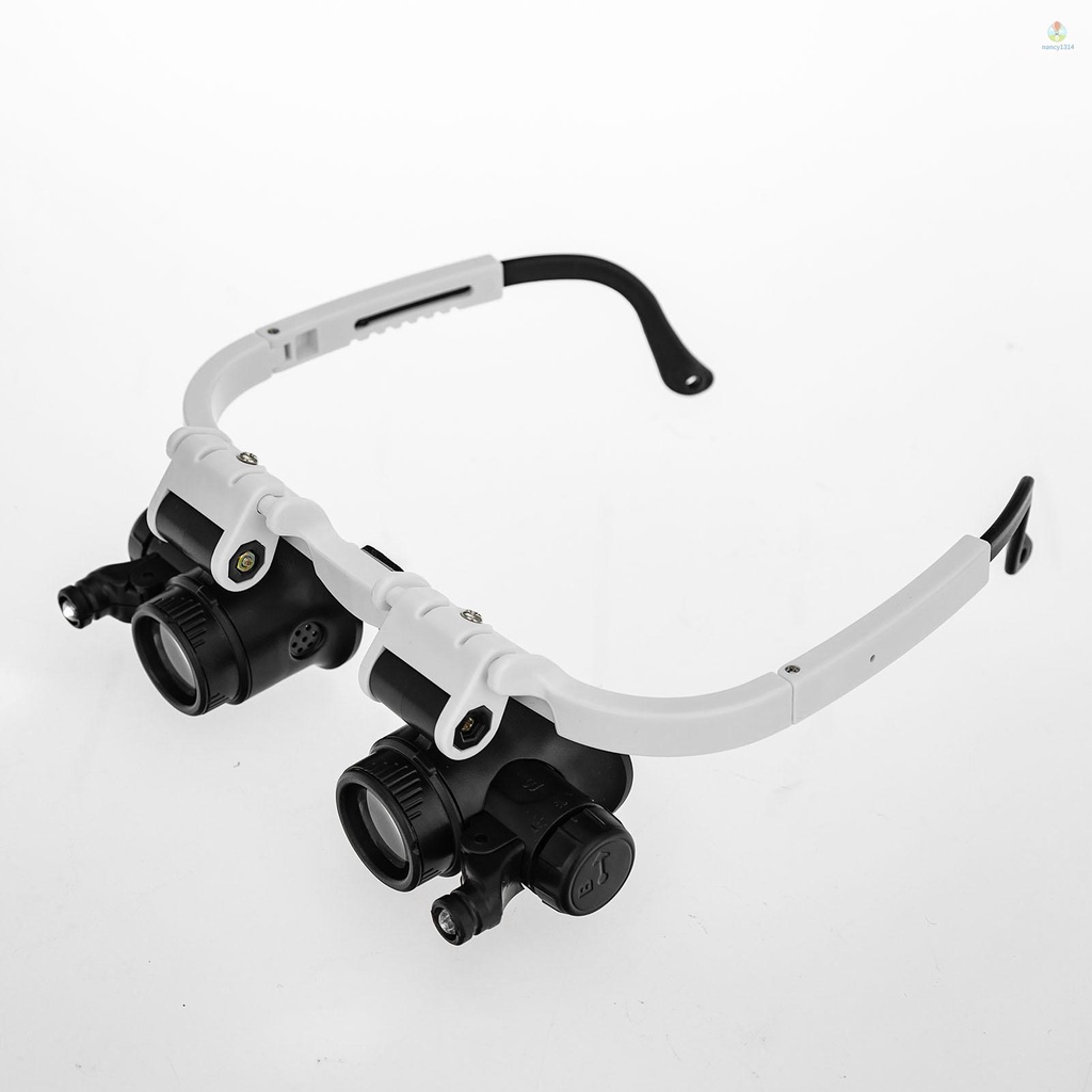 Đầu Gắn Kính Lúp Có Đèn LED Có Thể Điều Chỉnh Phóng Đại 8X 15X 23X