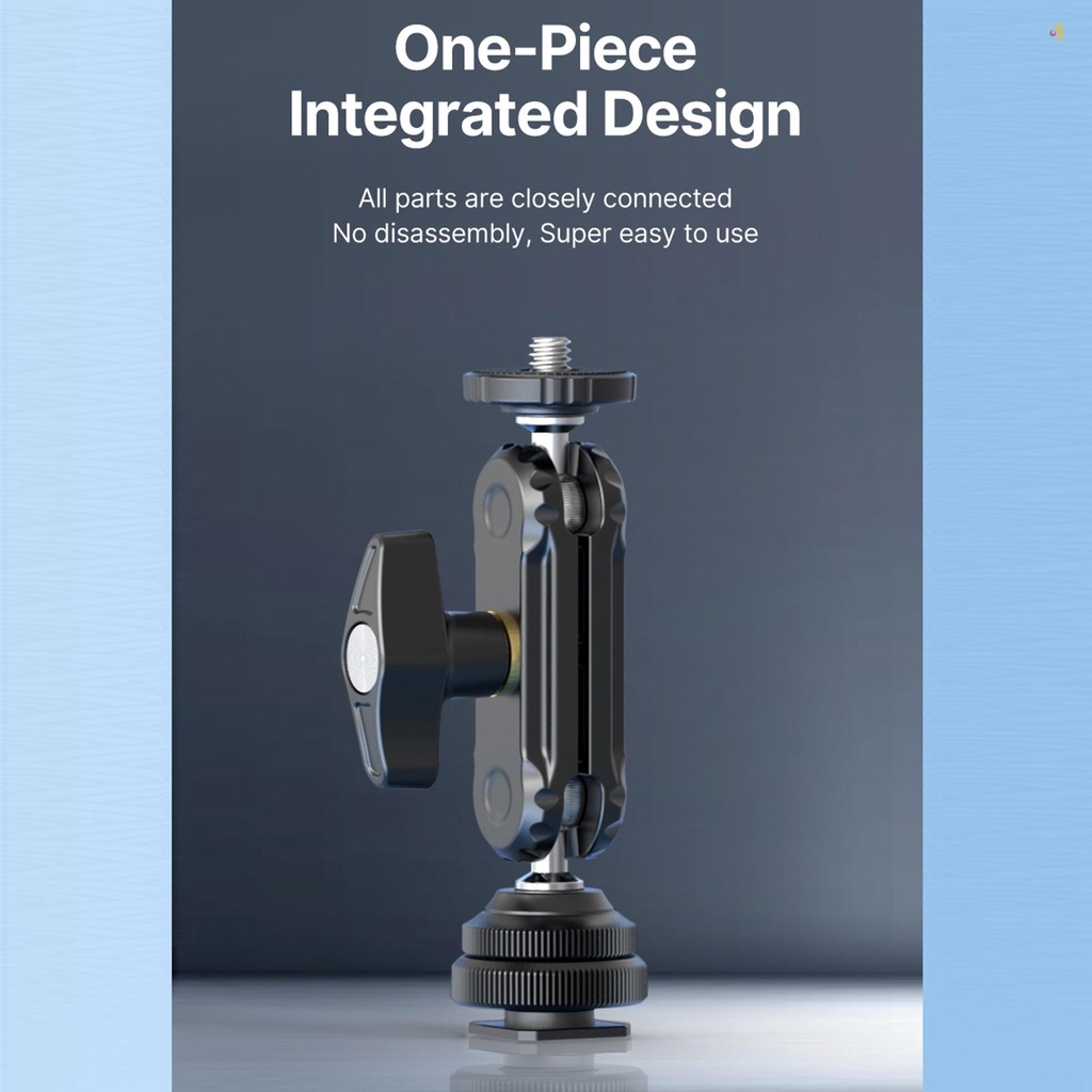 Giá Đỡ Màn Hình Ulanzi R098 Quay 360 Độ° Đầu Bi Xoay Bằng Hợp Kim Nhôm Với Ốc Vít 1.5kg 1 / 4 Inch Có Thể Tải Trọng 1.4Kg Cho