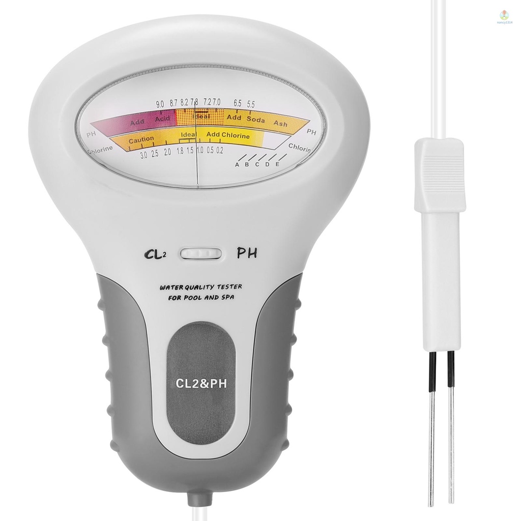 Dụng Cụ Đo Độ PH Clo CL2 2 Trong 1 Cho Hồ Bơi
