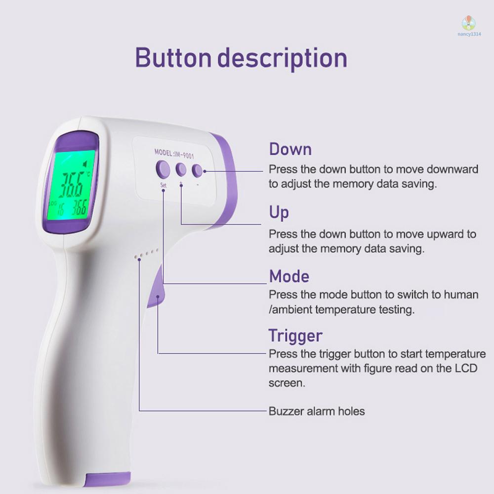 Nhiệt Kế Hồng Ngoại Đo Nhiệt Độ Không Tiếp Xúc Đa Năng IM-9001