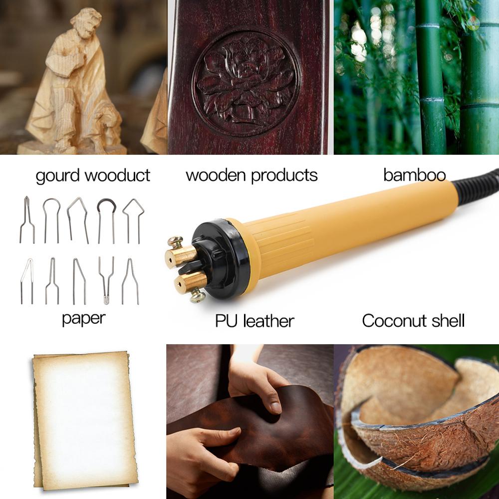 Bộ Dụng Cụ Đốt Củi Gỗ Thủ Công Có Dây Hàn Điều Chỉnh Nhiệt Độ