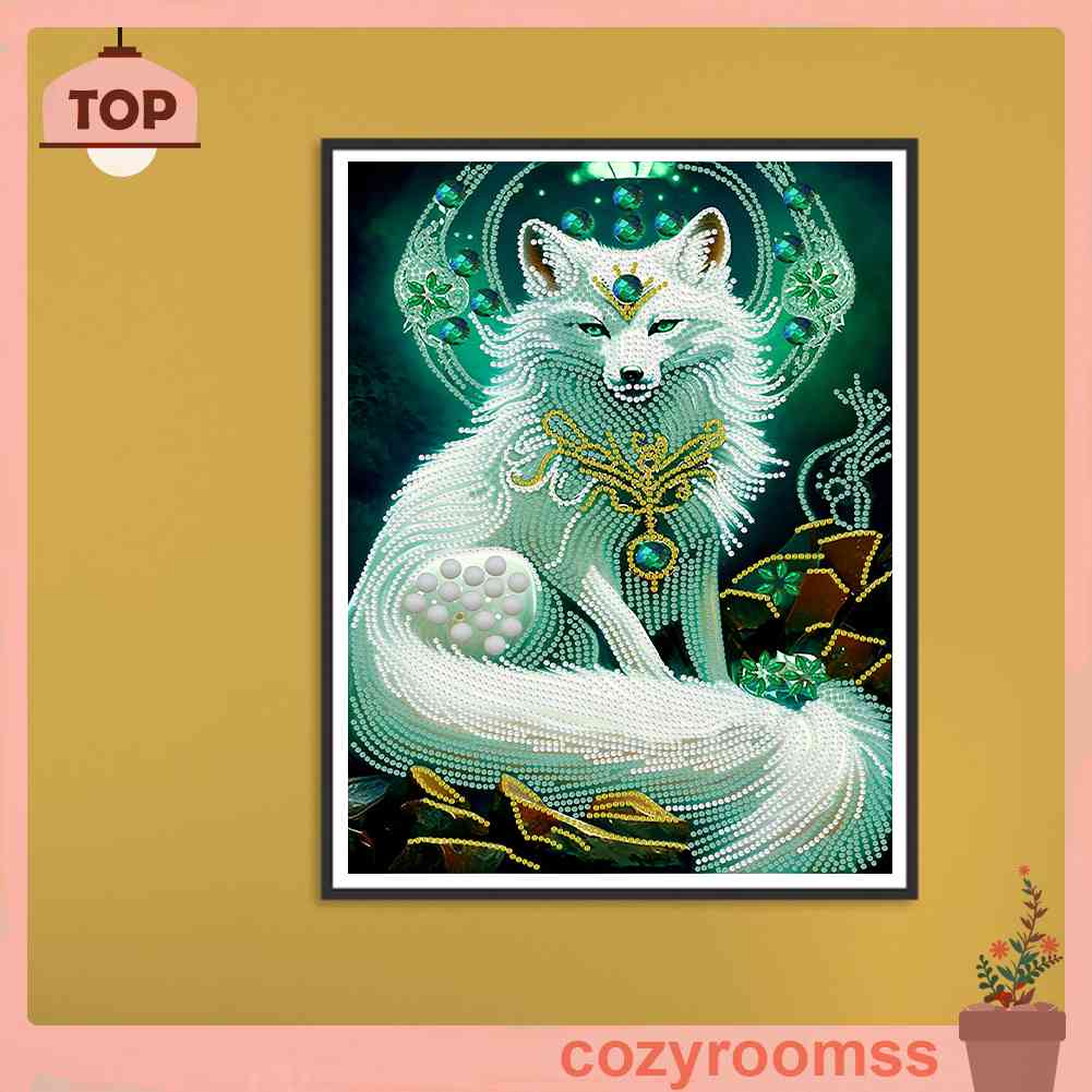 Bộ Tranh Đính Đá 5D Tự Làm Hình Cáo Trang Trí Nhà Cửa