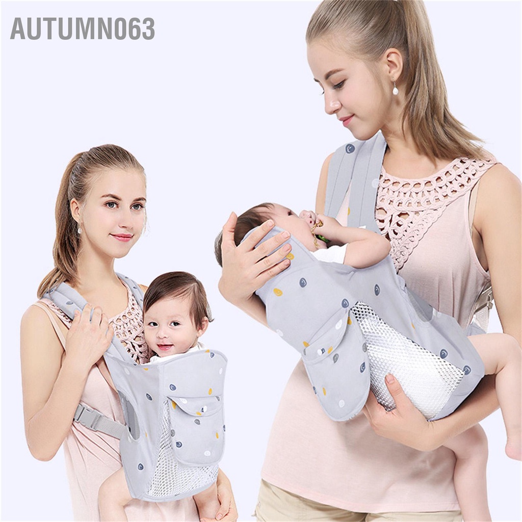 Autumn063 Địu em bé Dây đai dày phía trước Mang lực cân bằng Tránh tổn thương cơ bắp Tiết kiệm công sức trẻ sơ sinh