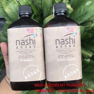 🇮🇹Nashi-Italia🇮🇹 Bộ dầu gội xả Nashi Argan phục hồi tóc hư tổn 500mlx2