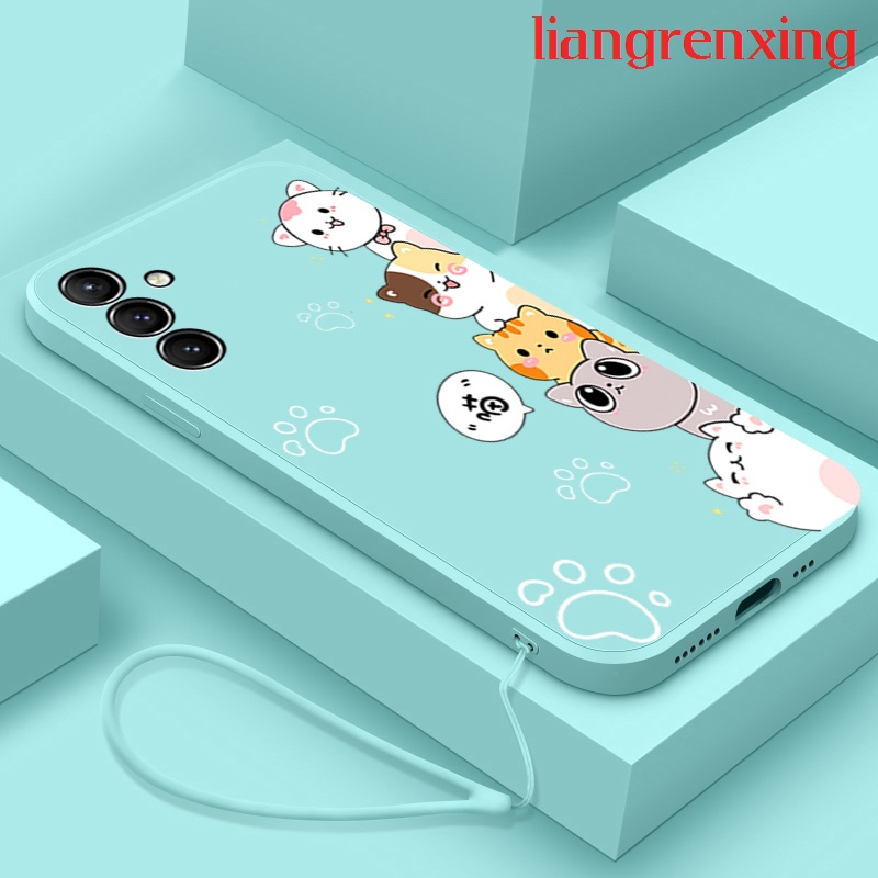 Ốp Điện Thoại Silicon Mềm Chống Sốc In Hình Mèo Hoạt Hình Cho samsung a14 4g samsung a14 5g a14e YTDZMM02