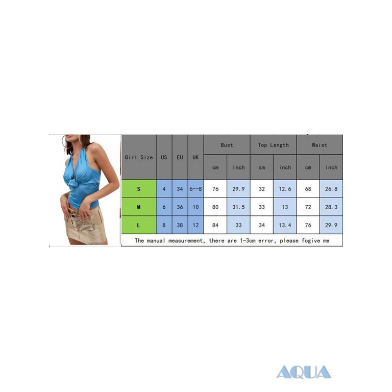 Áo Tank Top Cổ Yếm Hở Lưng Màu Trơn Thời Trang Mùa Hè Cho Nữ