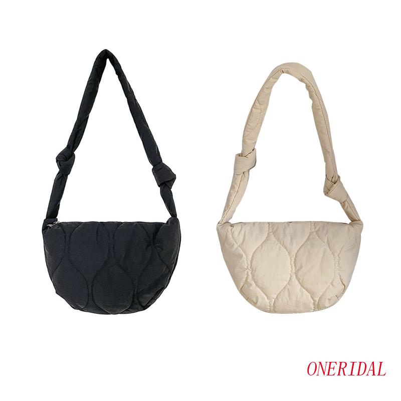 Túi Đeo Vai / Xách Tay Bằng Nylon Màu Trơn Nhỏ Gọn Dành Cho Nữ