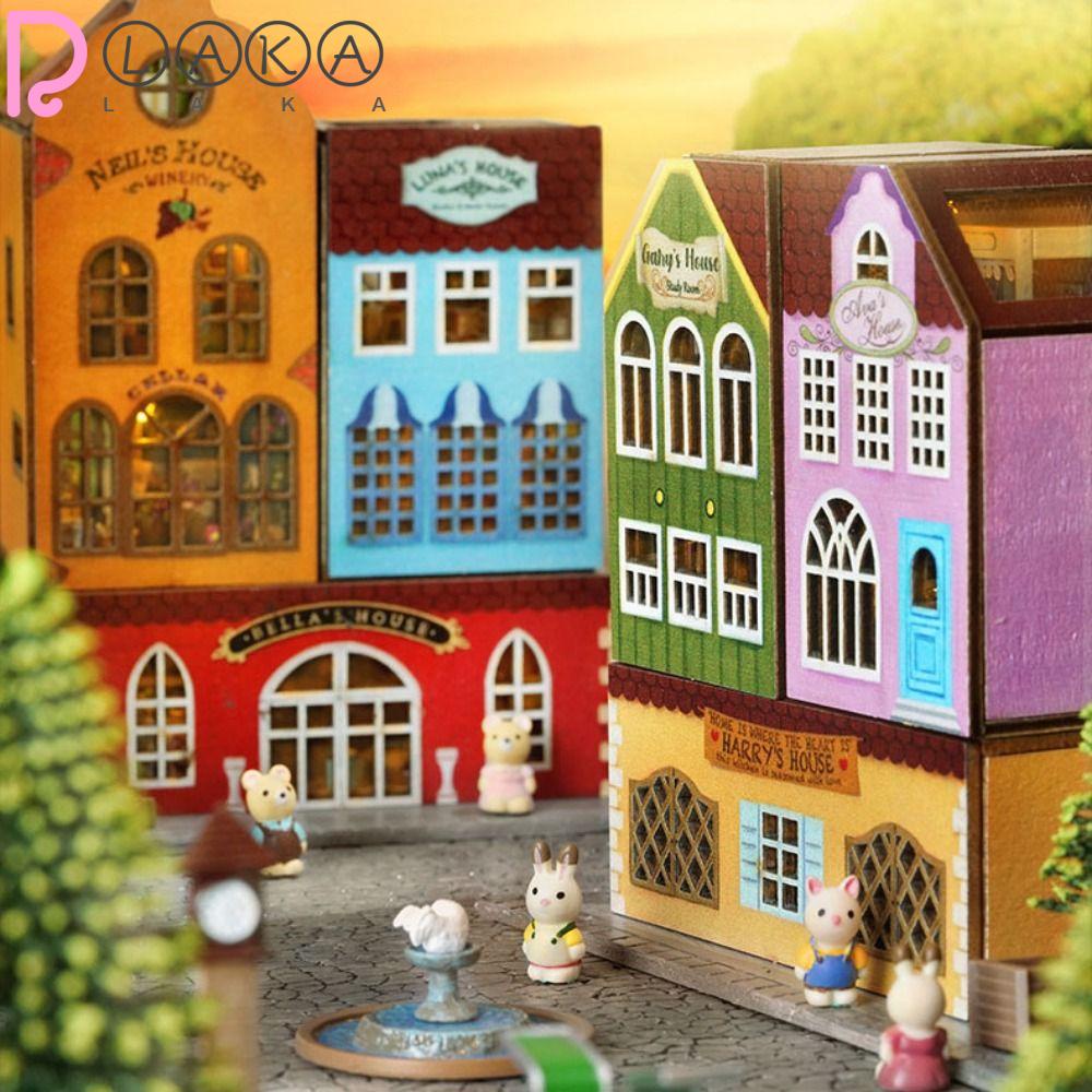 Lakamier DIY Cabin Làng Quê Có Thể Được Cá Nhân Hóa Tòa Nhà Thị Trấn