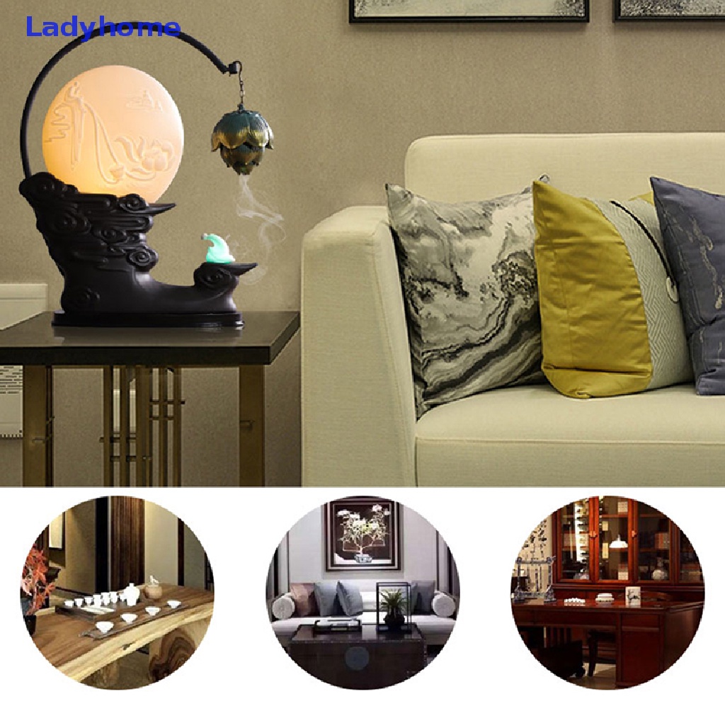 Thác Khói Trầm Hương Hình Hoa Sen Sáng Tạo Trang Trí Nội Thất