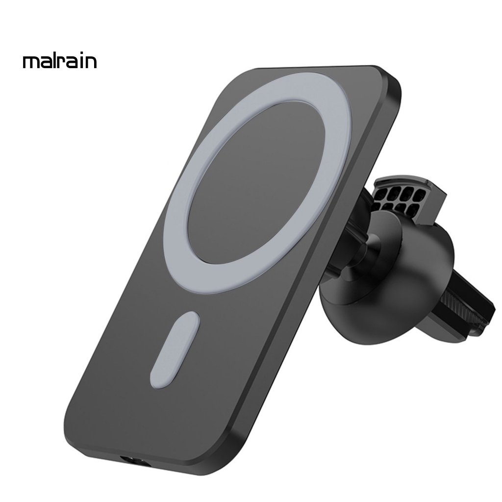 Giá Đỡ Điện Thoại Kiêm Sạc Không Dây Từ Tính 15W 12W Chống Trượt Trên Xe Hơi Cho Iphone 12