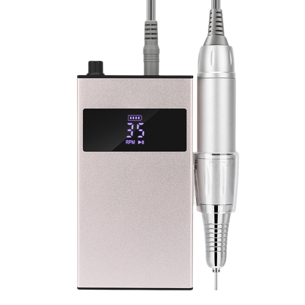 1 Bộ Máy Mài Móng Điện 35000RPM 6 Mũi Khoan Sạc USB Loại Bỏ Da Chết Chất Lượng Cao