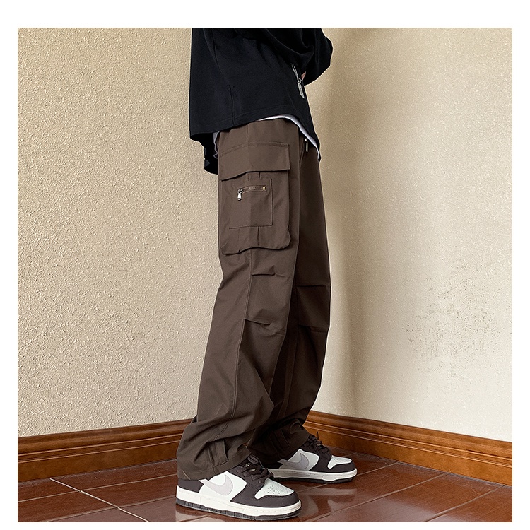 Quần Dài Dáng Rộng Thiết Kế Đơn Giản Dễ Phối Đồ Cho Nam