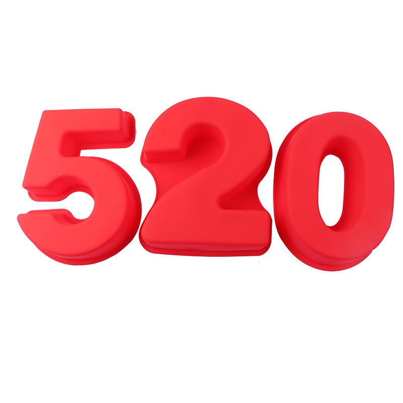 Khuôn Silicone Làm Bánh Hình Số 0-9 10inch Tiện Lợi Dễ Sử Dụng