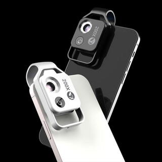 MS002CWH Microscope 200X Magnification Lens With CPL Mobile LED Magnifier