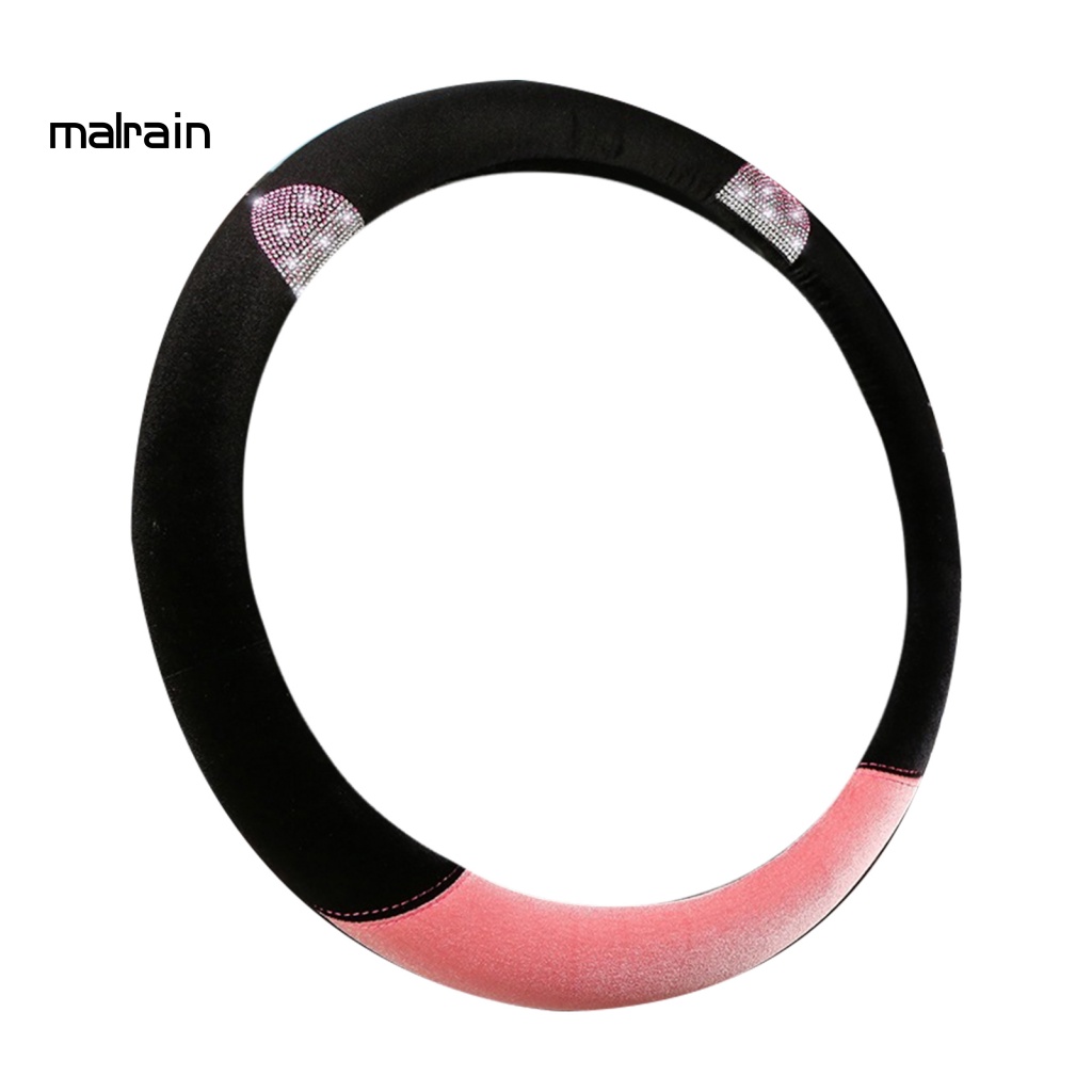 Đệm Nhung Bảo Vệ Vô Lăng Xe Hơi Đính Kim Cương Giả Thông Dụng