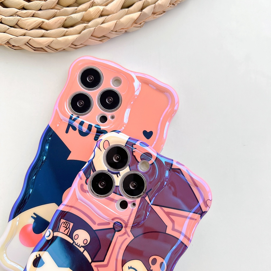 Ốp Điện Thoại TPU Blue-ray In Hình Kuromi Cho Apple IPhone 14 13 12 11 Pro Max