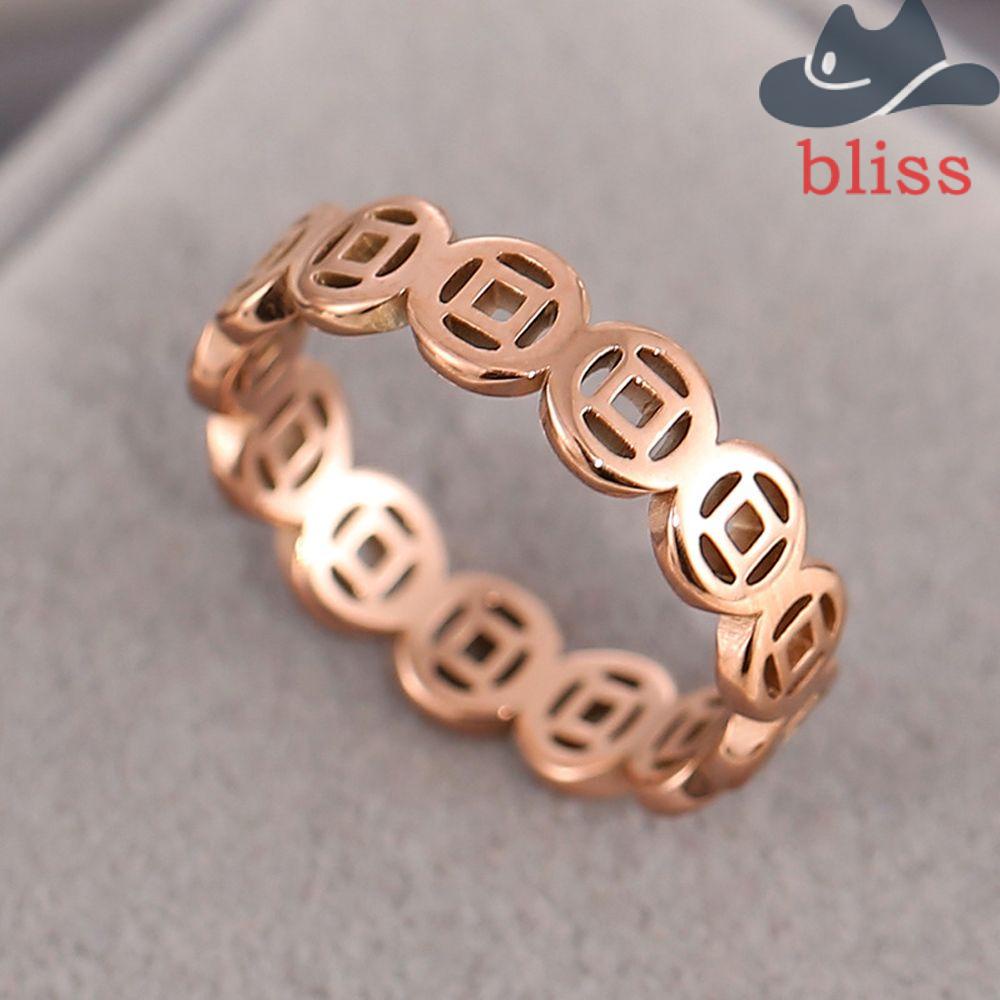 Nhẫn Thép Không Gỉ Khắc Hình Lưới Bắt Giấc Mơ May Mắn Phong Cách Retro Thanh Lịch Dành Cho Nữ