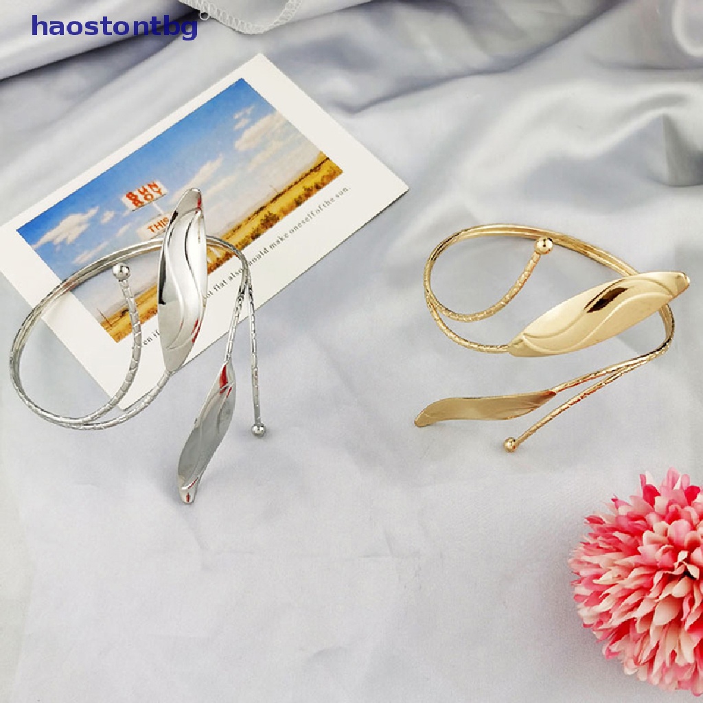 Haostontbg Vòng Đeo Bắp Tay Kim Loại Họa Tiết Hình Học Khoét Rỗng Phong Cách Bohemian Quyến Rũ