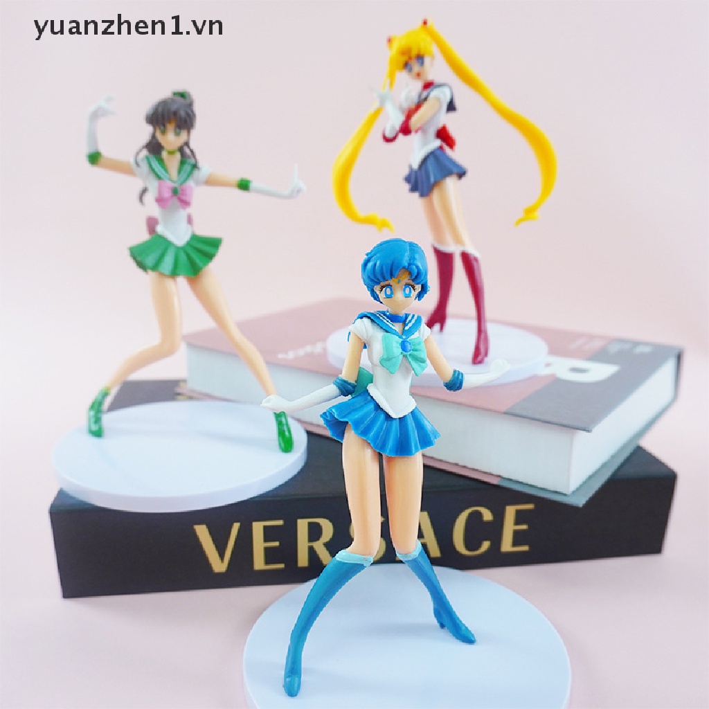 Set 5 Mô Hình Nhân Vật Thủy Thủ Mặt Trăng 17cm