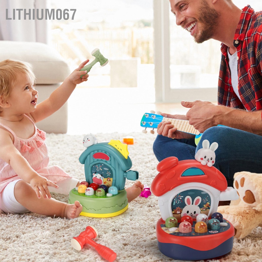 Lithium067 Đồ chơi búa âm nhạc đập Gopher Giáo dục Búa