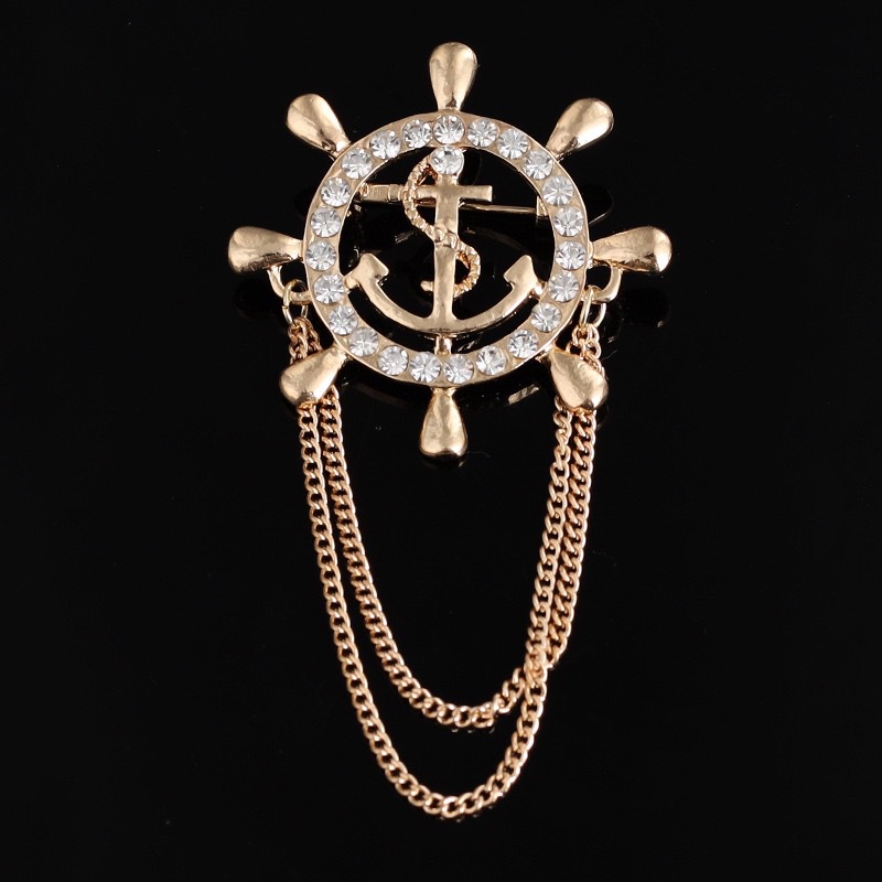 Ghim Cài Áo Hình Mỏ Neo Thời Trang Cho Nam