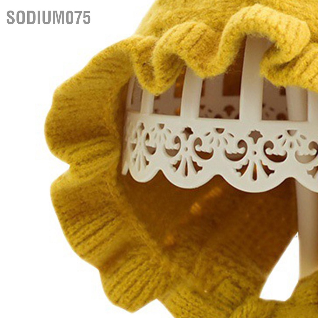 Sodium075 Mũ Bò Cho Bé Dệt Kim Mềm Mại Thân Thiện Với Làn Da Phong Cách Dễ Thương Co Giãn Thoáng Khí Mùa Đông Từ 3 Đến 24 Tháng